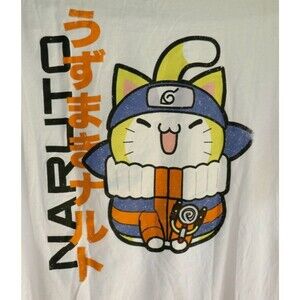 Nyaruto Naruto Shippuden Big Cat Naruto T-Shirt Size L